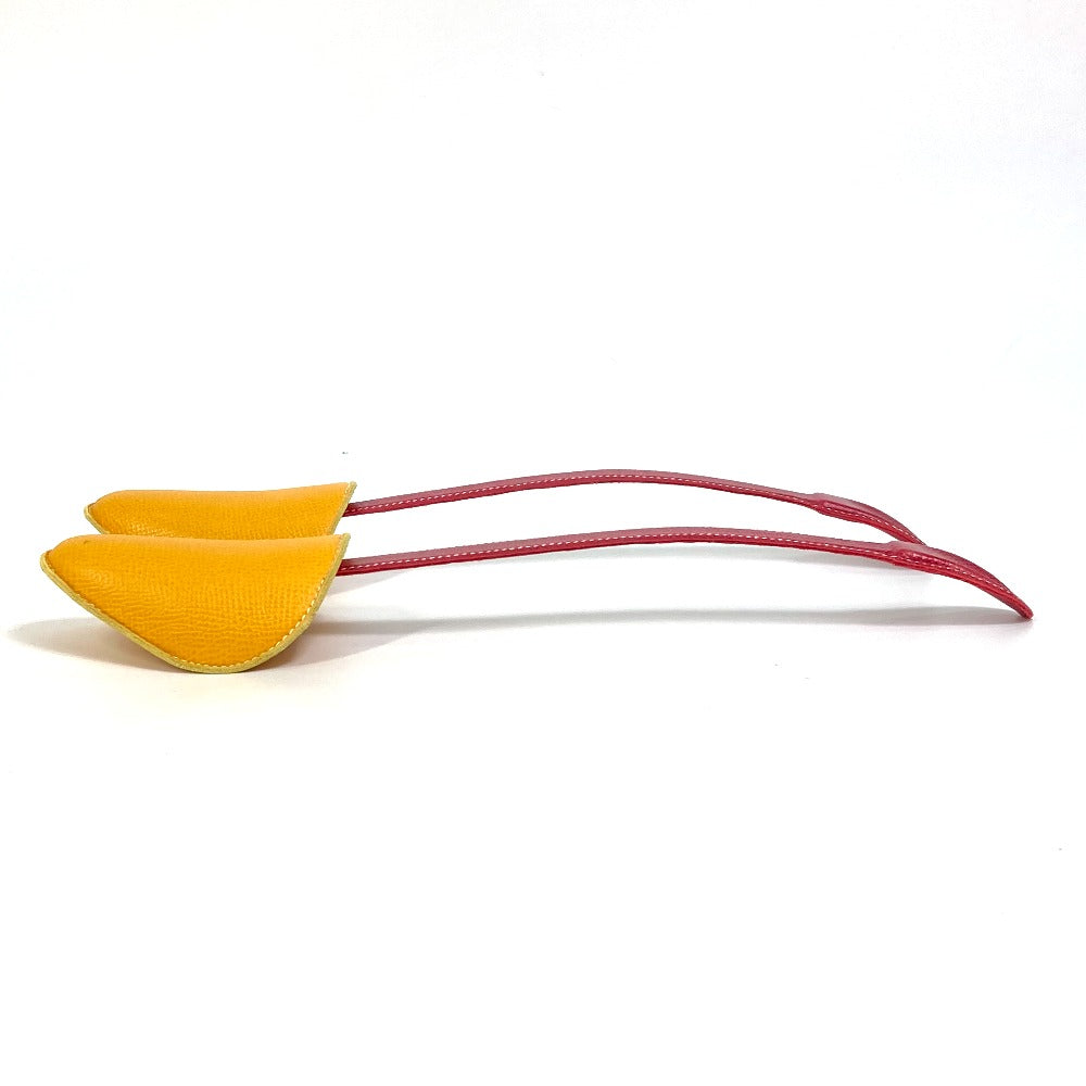 HERMES Other shoes leather Yellow x red Shoes keeper Women(Unisex) Used Authentic