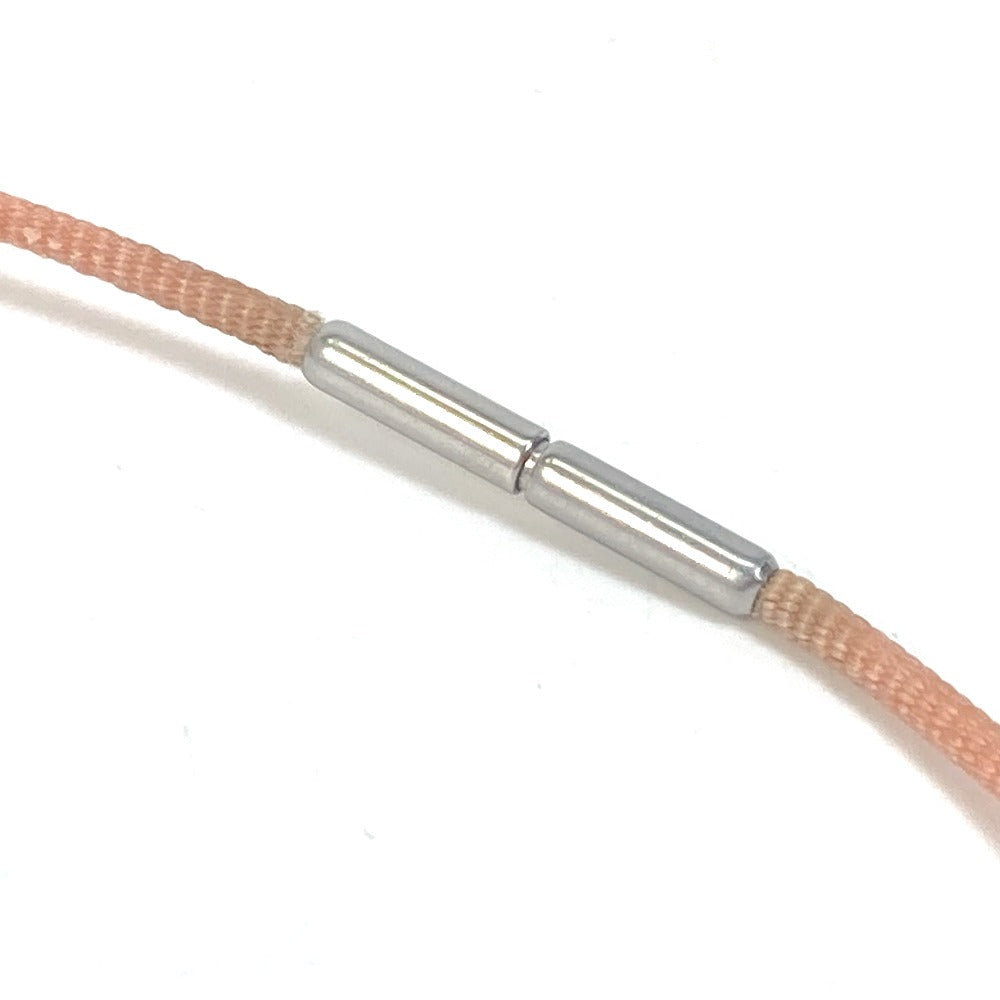 HERMES Necklace metal Pink x Silver Accessories Mailon Women Used Authentic