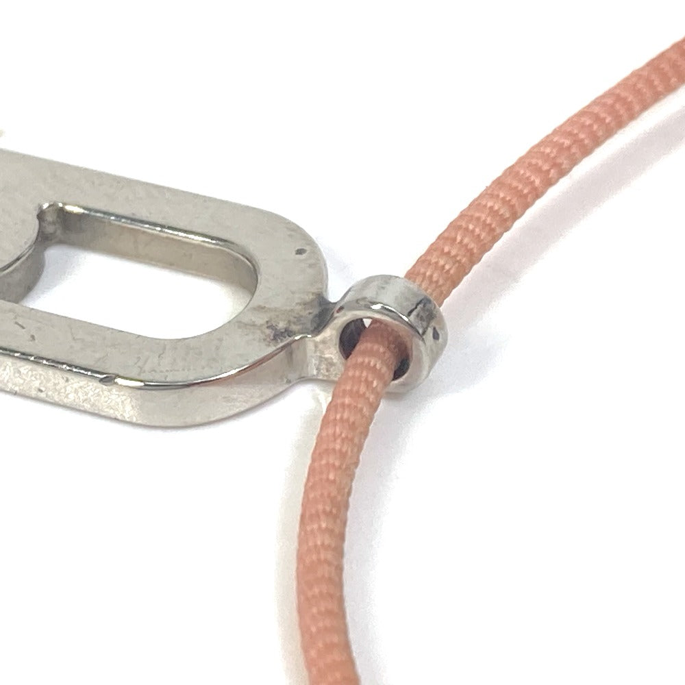 HERMES Necklace metal Pink x Silver Accessories Mailon Women Used Authentic