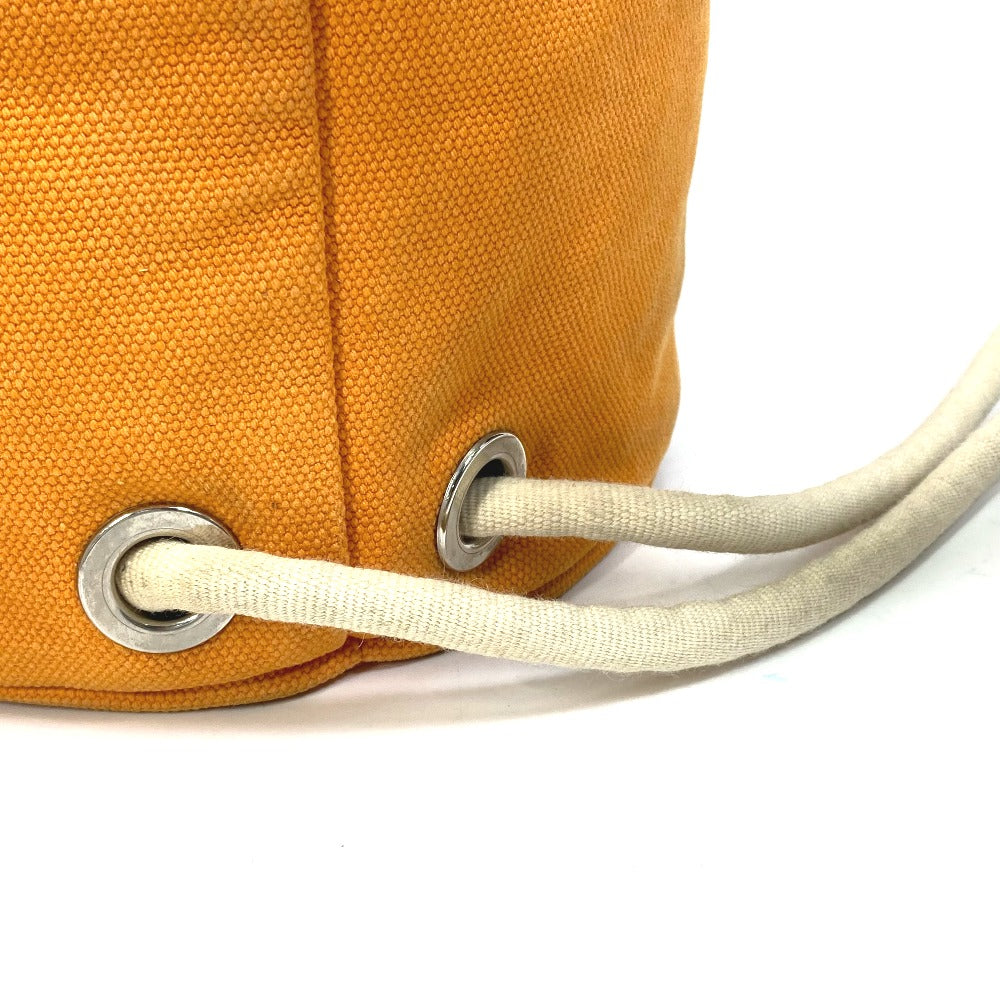 HERMES Shoulder Bag cotton Orange Shoulder Sac Marine Receive MM Women Used Authentic