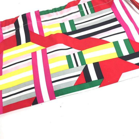 HERMES Pouch silk multicolor petit ash petit h Women Used Authentic