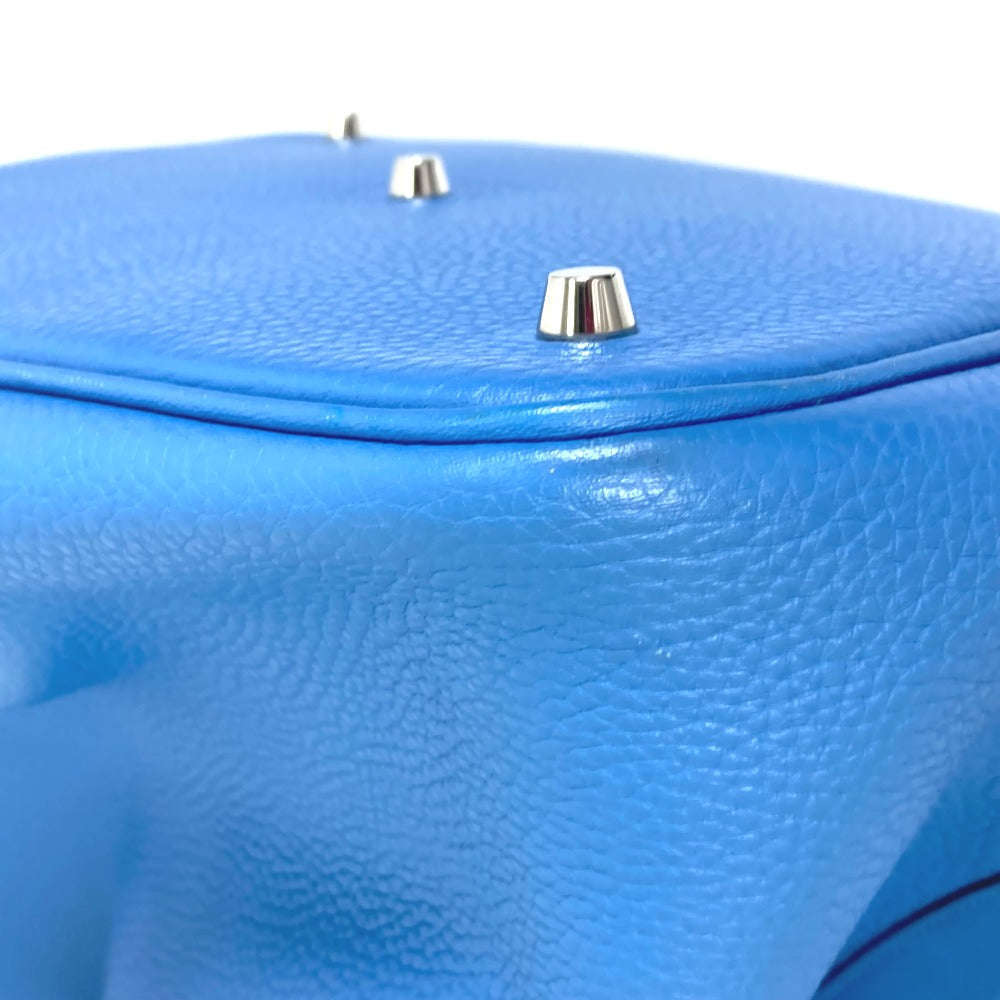 HERMES Handbag Taurillon Clemence blue Picotane Lock Touch GM Women Used Authentic