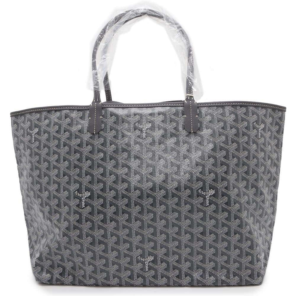 GOYARD Saint Louis PVC Leather Gray Tote Preloved