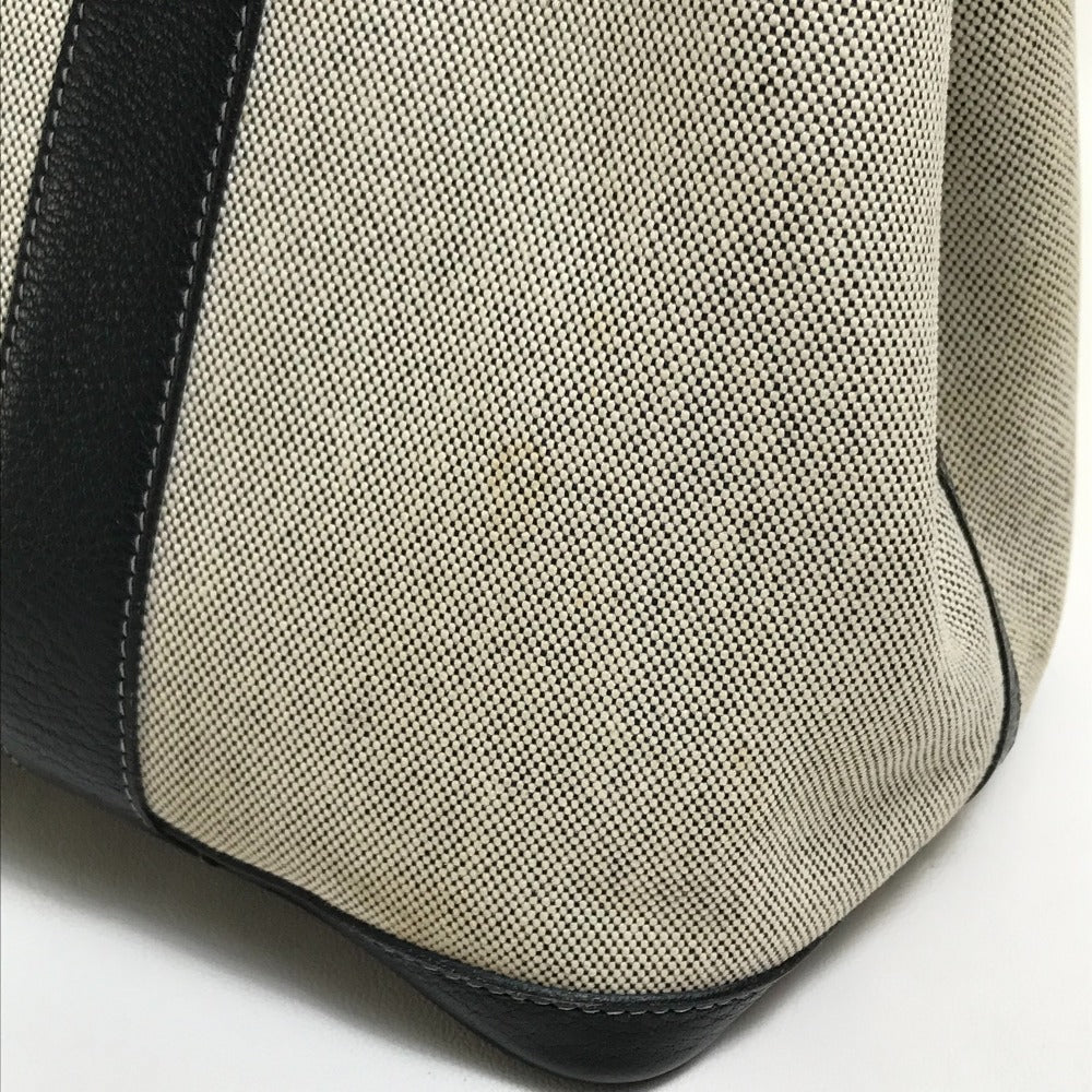 HERMES Tote Bag Toilet ash / buffle skipper Black x Natural Garden party PM