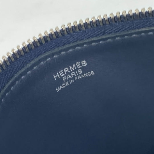 HERMES Shoulder Bag leather Navy Ultrapla GM mens Used Authentic