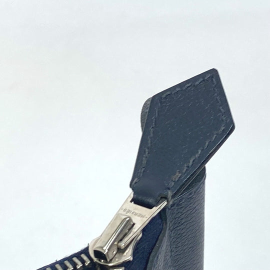 HERMES Shoulder Bag leather Navy Ultrapla GM mens Used Authentic