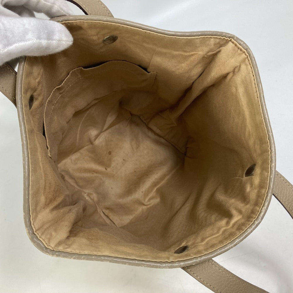 HERMES Tote Bag Leather, Polyester Yellow type Handbag Kaba Chennai PM