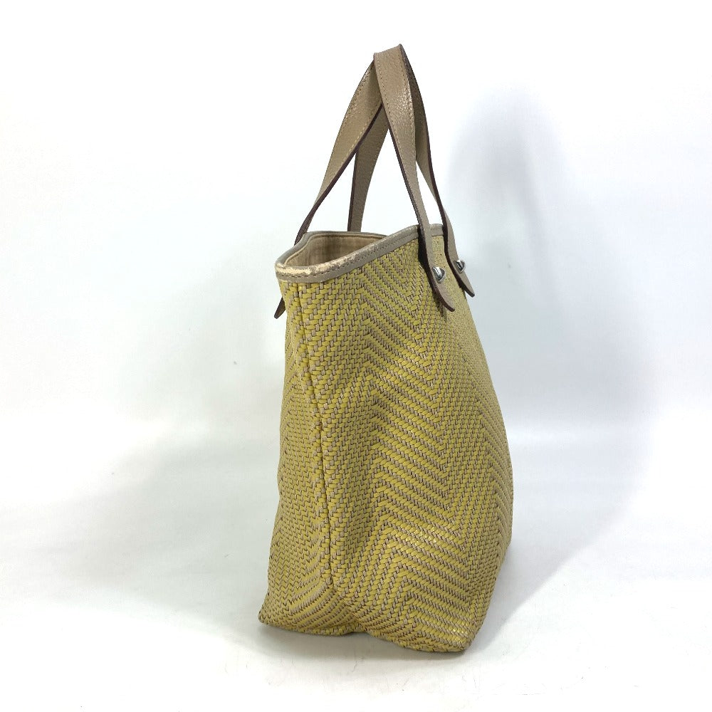HERMES Tote Bag Leather, Polyester Yellow type Handbag Kaba Chennai PM