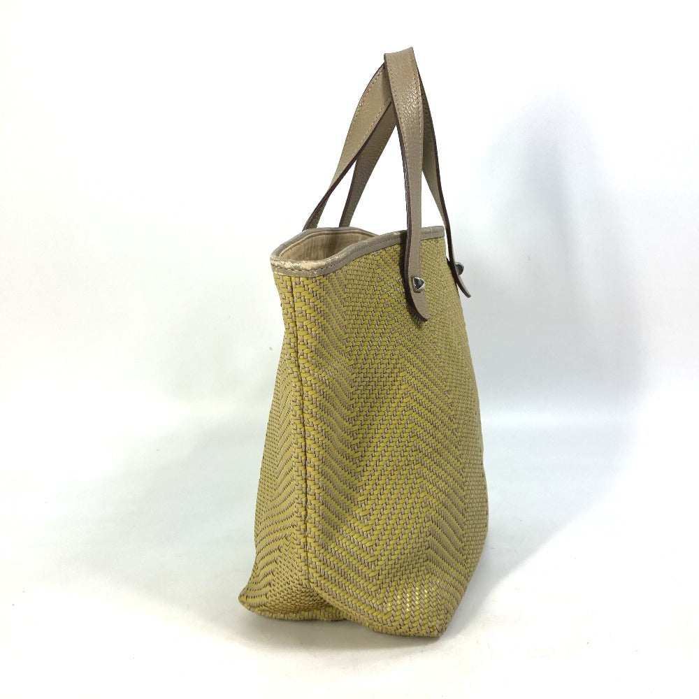 HERMES Tote Bag Leather, Polyester Yellow type Handbag Kaba Chennai PM