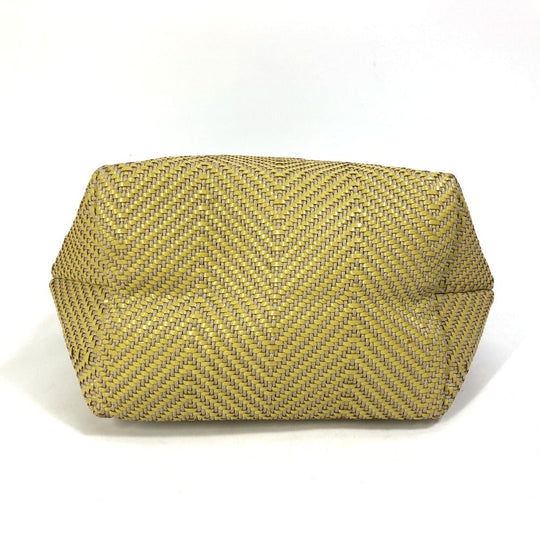 HERMES Tote Bag Leather, Polyester Yellow type Handbag Kaba Chennai PM