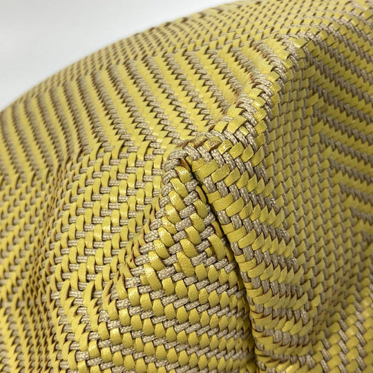 HERMES Tote Bag Leather, Polyester Yellow type Handbag Kaba Chennai PM