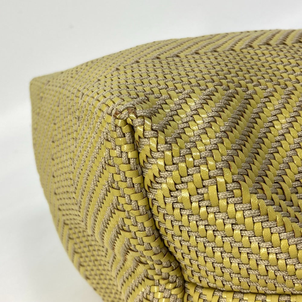 HERMES Tote Bag Leather, Polyester Yellow type Handbag Kaba Chennai PM