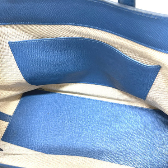 HERMES Tote Bag Epsom, Grizzly blue Maxi box cover 30 Women Used Authentic