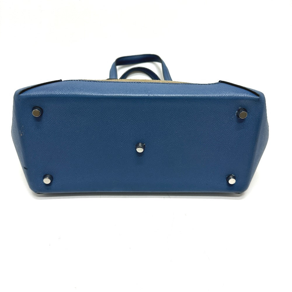 HERMES Tote Bag Epsom, Grizzly blue Maxi box cover 30 Women Used Authentic