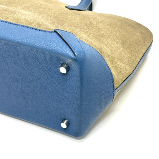 HERMES Tote Bag Epsom, Grizzly blue Maxi box cover 30 Women Used Authentic