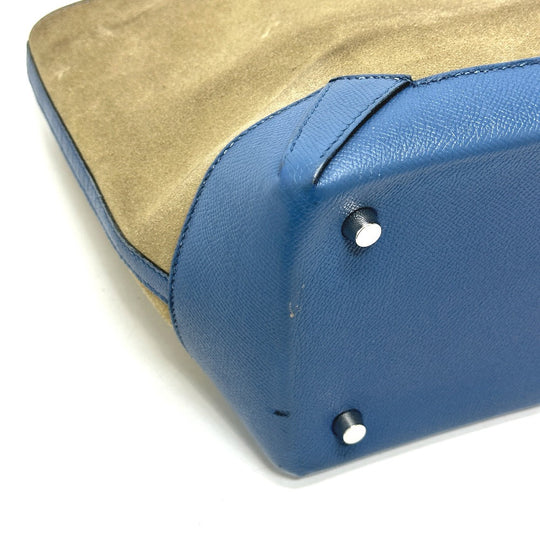 HERMES Tote Bag Epsom, Grizzly blue Maxi box cover 30 Women Used Authentic
