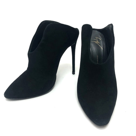 GIUSEPPE ZANOTTI pumps suede black Shoes, Boots Women 36 Used Authentic