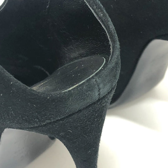 GIUSEPPE ZANOTTI pumps suede black Shoes, Boots Women 36 Used Authentic