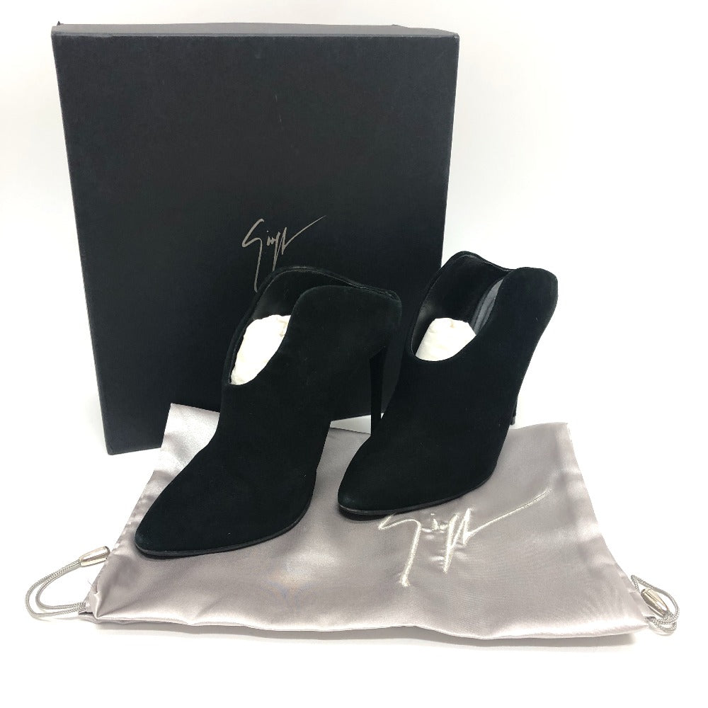 GIUSEPPE ZANOTTI pumps suede black Shoes, Boots Women 36 Used Authentic