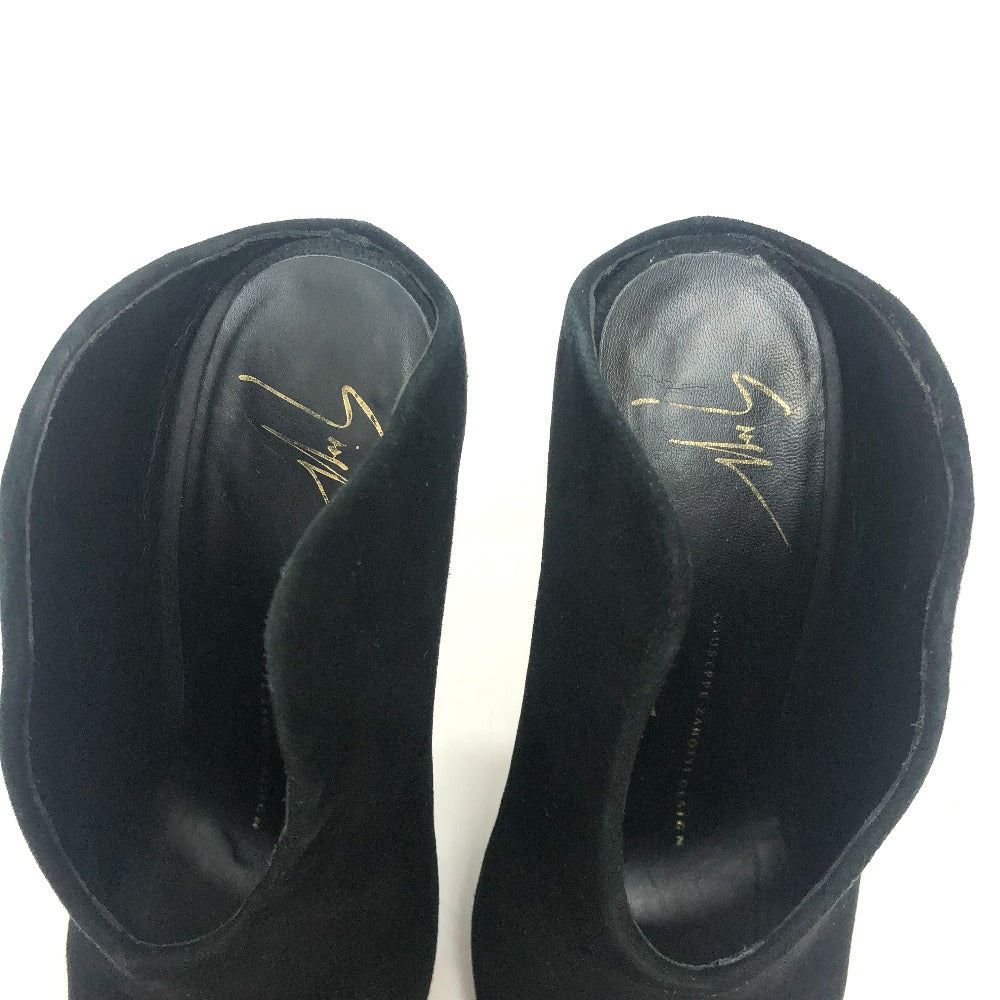 GIUSEPPE ZANOTTI pumps suede black Shoes, Boots Women 36 Used Authentic