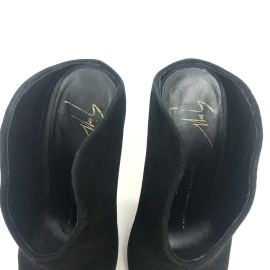 GIUSEPPE ZANOTTI pumps suede black Shoes, Boots Women 36 Used Authentic