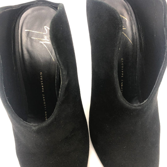 GIUSEPPE ZANOTTI pumps suede black Shoes, Boots Women 36 Used Authentic