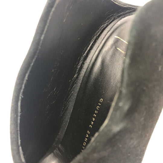 GIUSEPPE ZANOTTI pumps suede black Shoes, Boots Women 36 Used Authentic