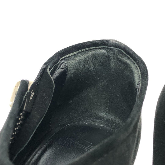 GIUSEPPE ZANOTTI pumps suede black Women 35 Used Authentic