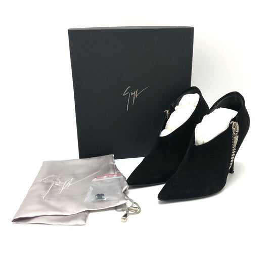 GIUSEPPE ZANOTTI pumps suede black Women 35 Used Authentic