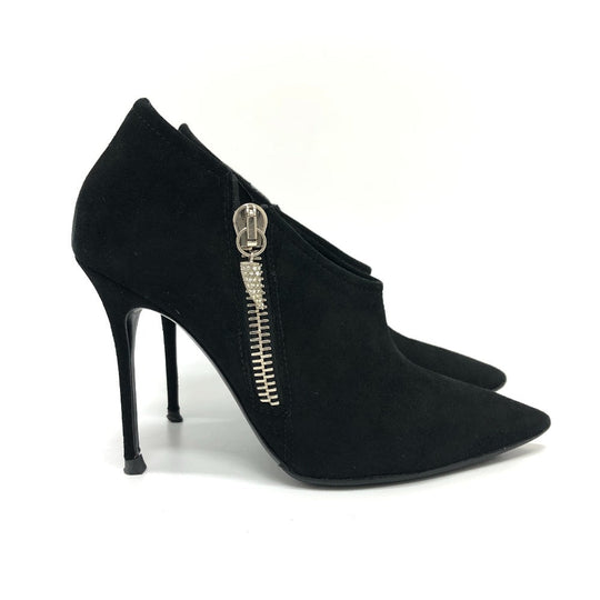 GIUSEPPE ZANOTTI pumps suede black Women 35 Used Authentic