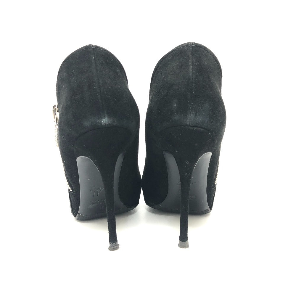 GIUSEPPE ZANOTTI pumps suede black Women 35 Used Authentic