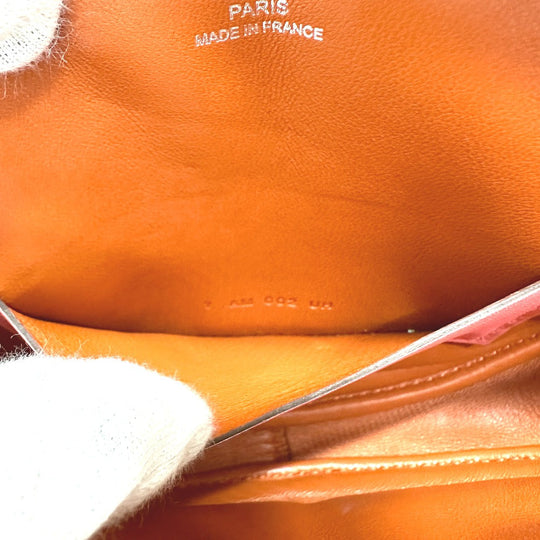 HERMES Waist bag lambskin pink In the loop