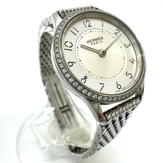 HERMES Watches Quartz CA2.130 Stainless Steel Silver Slim d'Hermès white dial