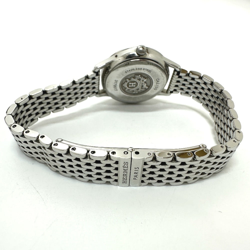 HERMES Watches Quartz CA2.130 Stainless Steel Silver Slim d'Hermès white dial