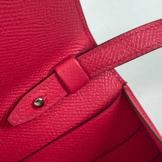 HERMES Shoulder Bag Epsom pink bag pochette clic16