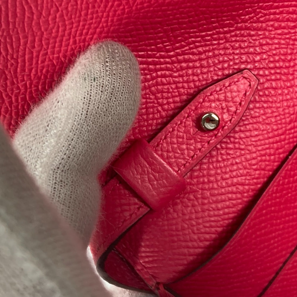 HERMES Shoulder Bag Epsom pink bag pochette clic16