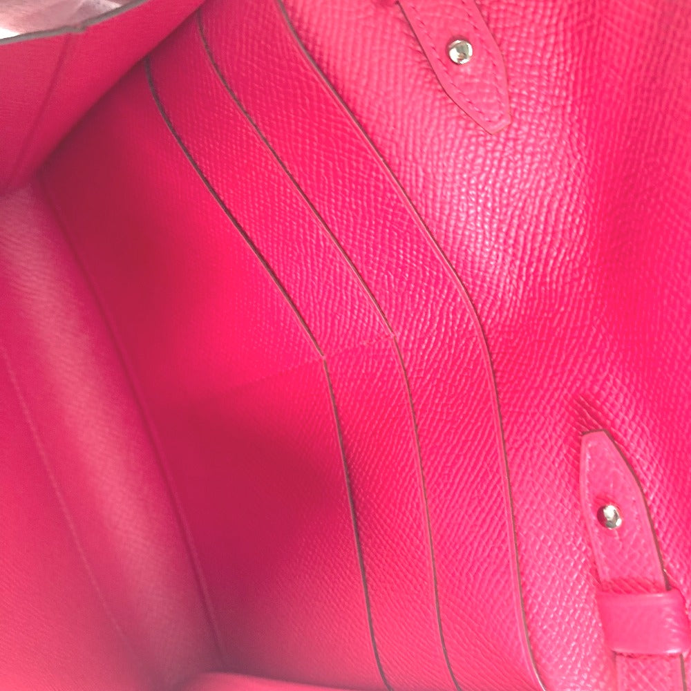 HERMES Shoulder Bag Epsom pink bag pochette clic16