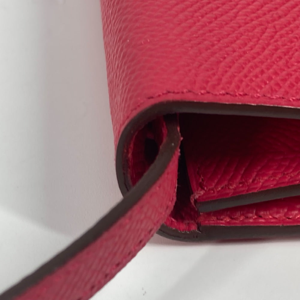 HERMES Shoulder Bag Epsom pink bag pochette clic16
