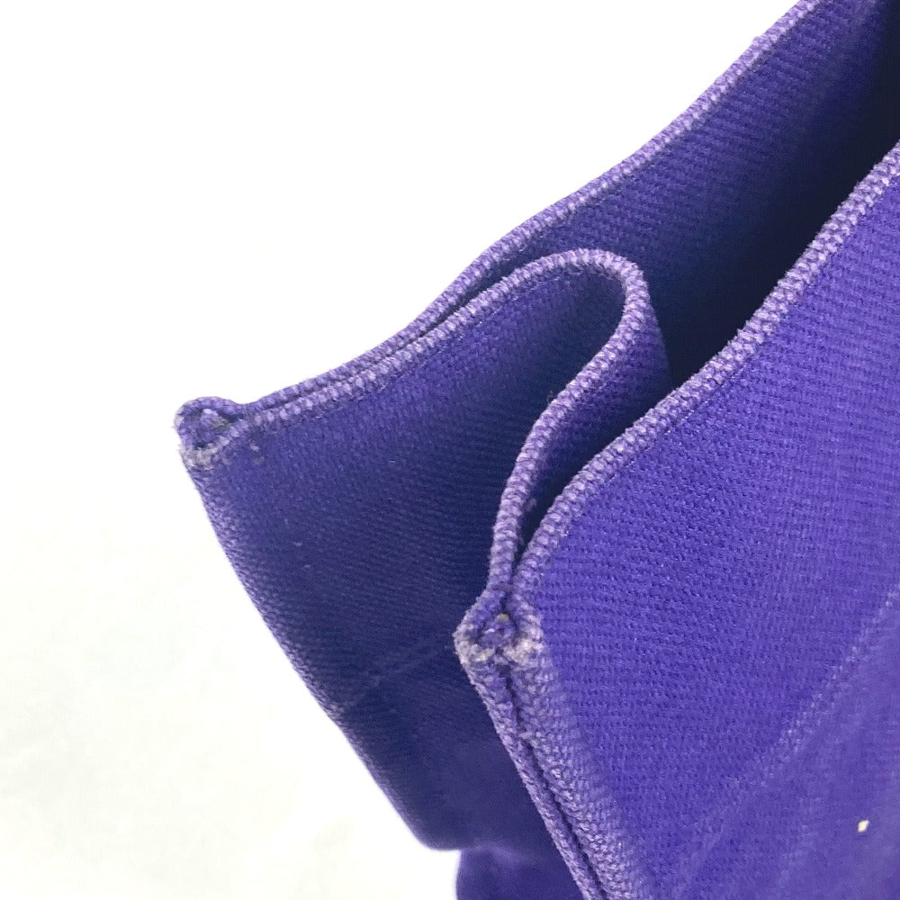 HERMES Tote Bag canvas purple Etrivire Elan Women Used Authentic