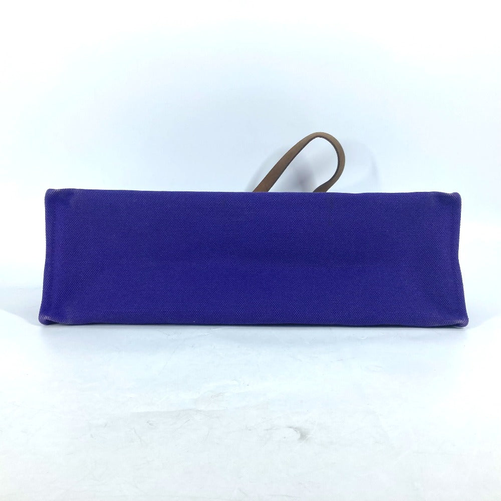 HERMES Tote Bag canvas purple Etrivire Elan Women Used Authentic