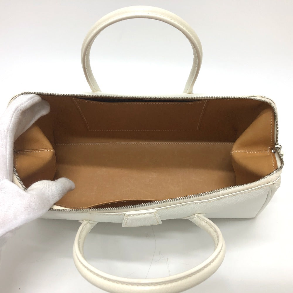 HERMES Handbag Epsom white Pararibbe Bay 27 Women Used Authentic