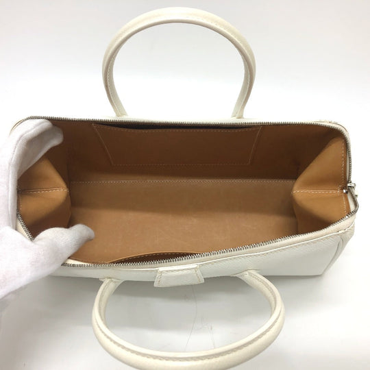 HERMES Handbag Epsom white Pararibbe Bay 27 Women Used Authentic