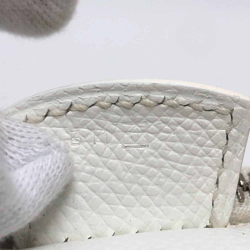 HERMES Handbag Epsom white Pararibbe Bay 27 Women Used Authentic