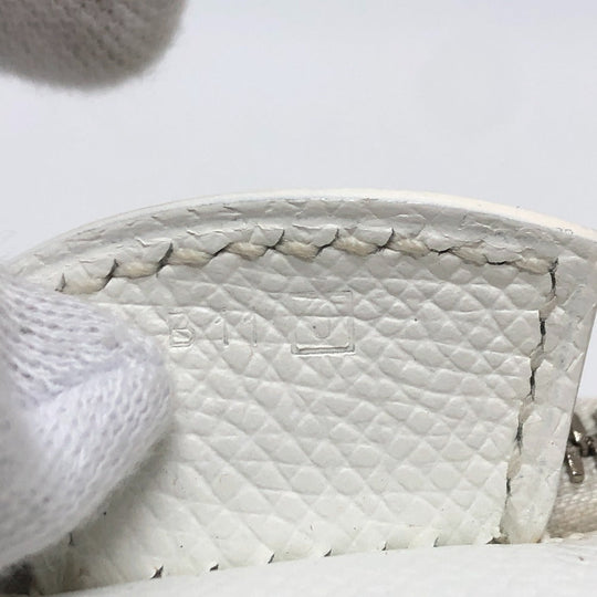HERMES Handbag Epsom white Pararibbe Bay 27 Women Used Authentic