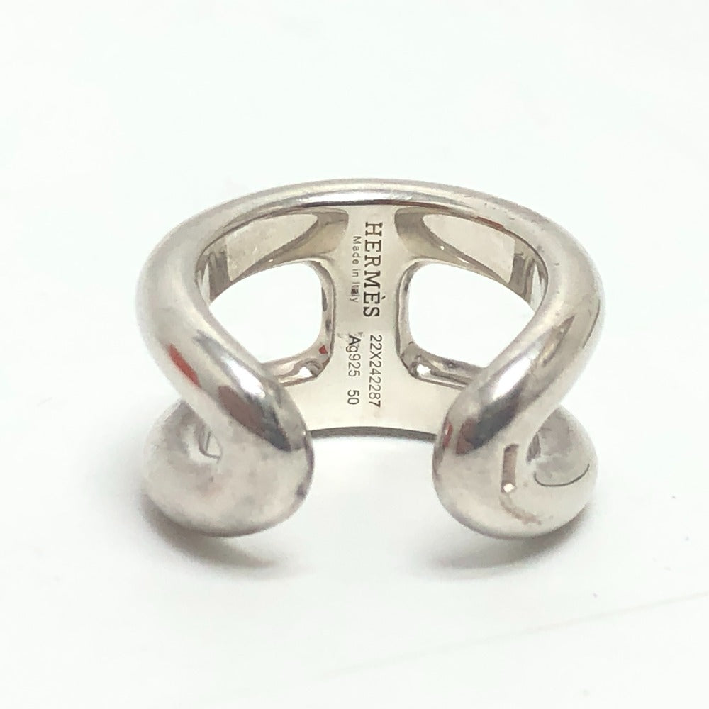 HERMES Ring SV925 Silver Osmos PM Women 50 Used Authentic