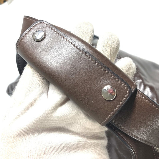 HERMES Boston Duffel bag Coated canvas Brown Bag Shoulder Bag Arion 60 mens Used Authentic