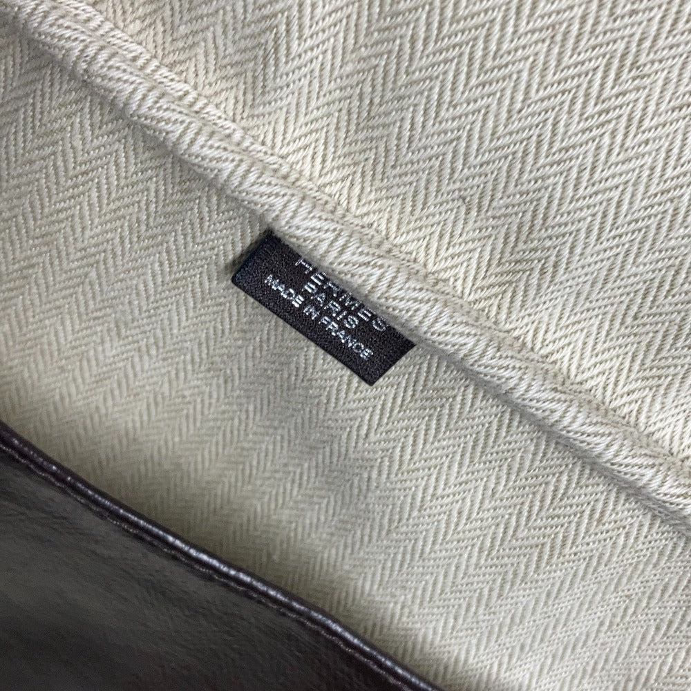 HERMES Boston Duffel bag Coated canvas Brown Bag Shoulder Bag Arion 60 mens Used Authentic