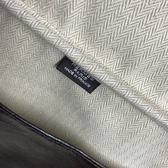 HERMES Boston Duffel bag Coated canvas Brown Bag Shoulder Bag Arion 60 mens Used Authentic
