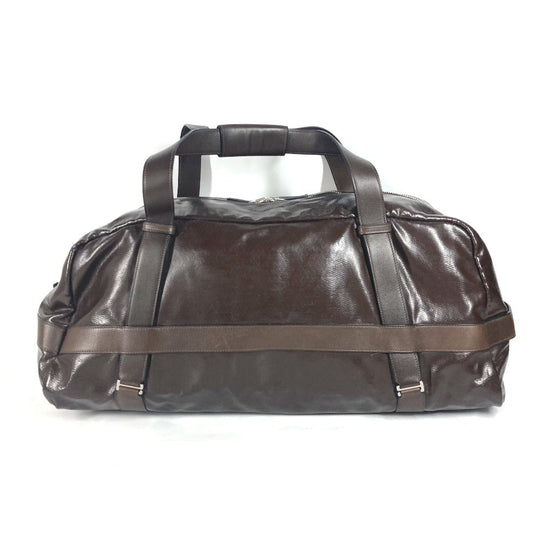 HERMES Boston Duffel bag Coated canvas Brown Bag Shoulder Bag Arion 60 mens Used Authentic