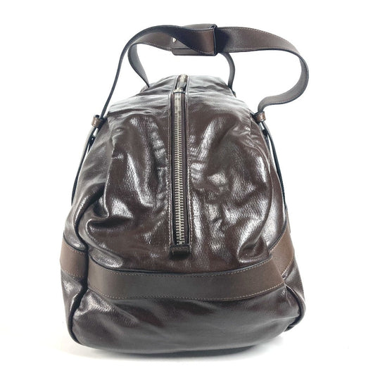 HERMES Boston Duffel bag Coated canvas Brown Bag Shoulder Bag Arion 60 mens Used Authentic